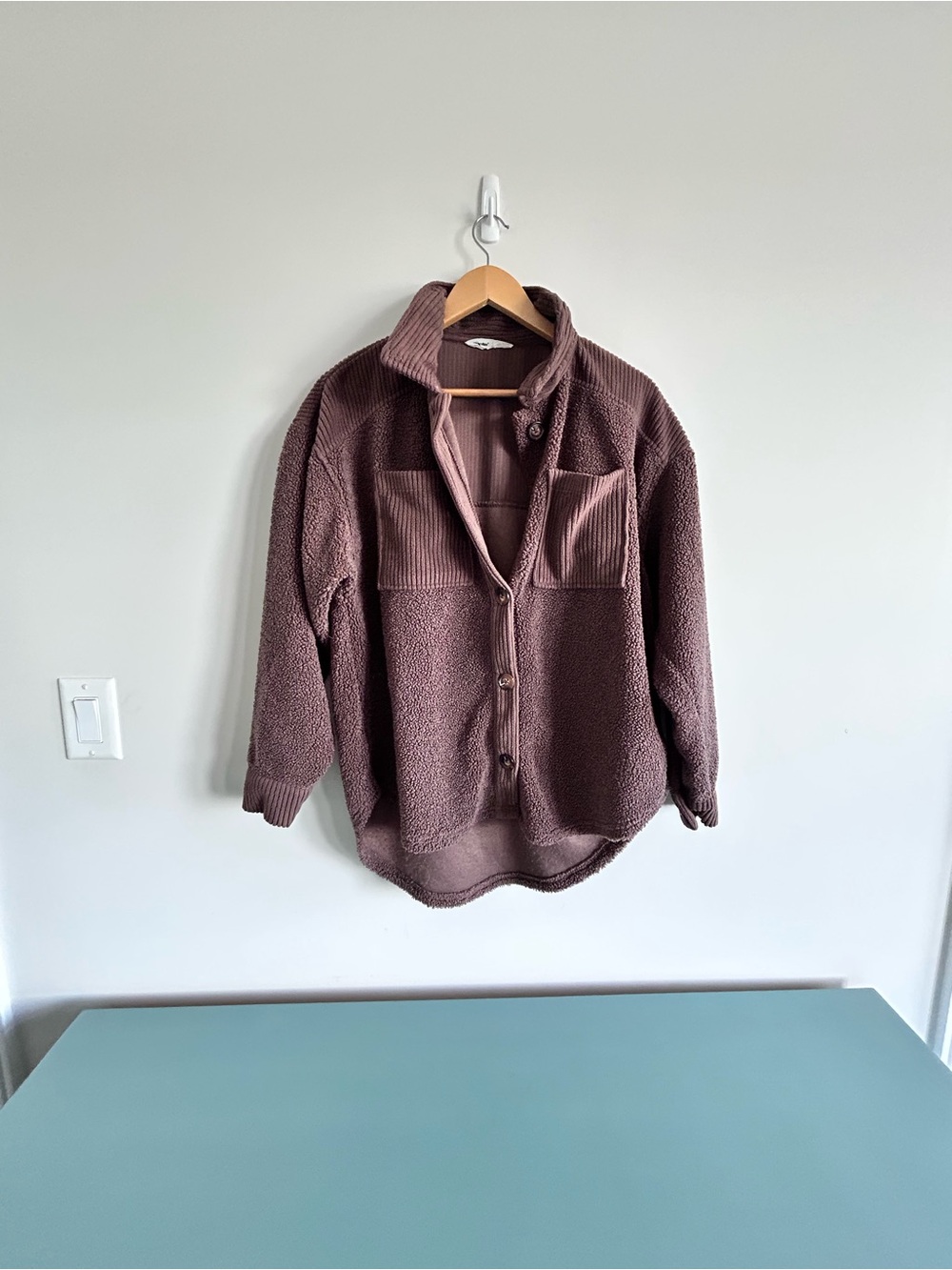 Bluenotes Brown Teddy Button-Up Jacket